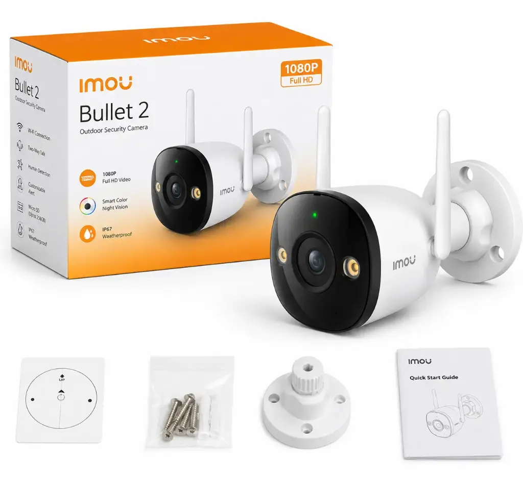 Cámara Imou WiFi Exterior Full Color 5MP IP67 Detección Humana Visión Nocturna K3CP-5H0WY