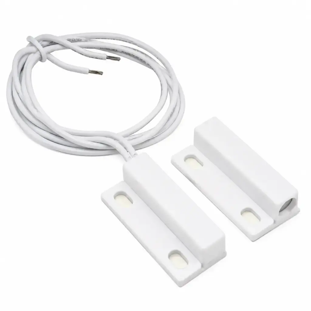 SENSOR MAGNETICO PRE CABLEADO BLANCO