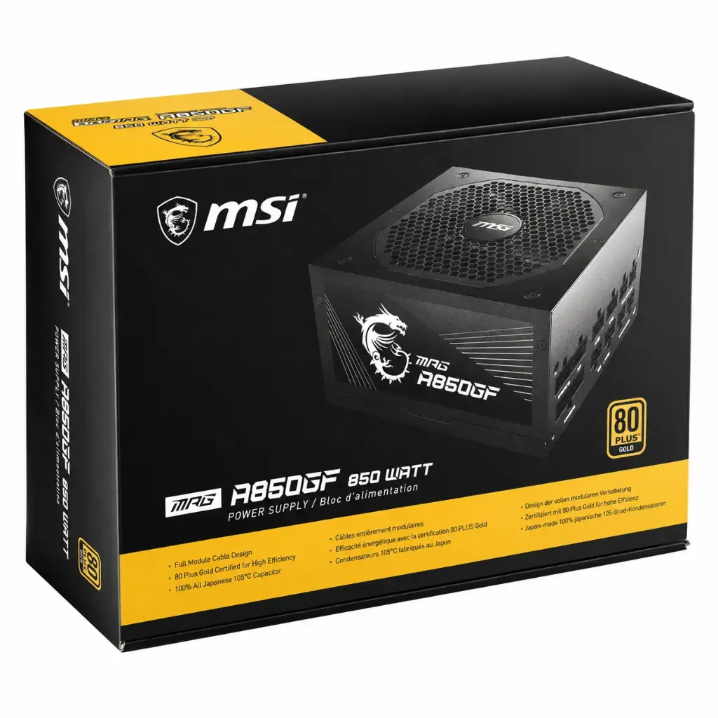 FUENTE MSI MPG-A850GF 850W 80 PLUS GOLD