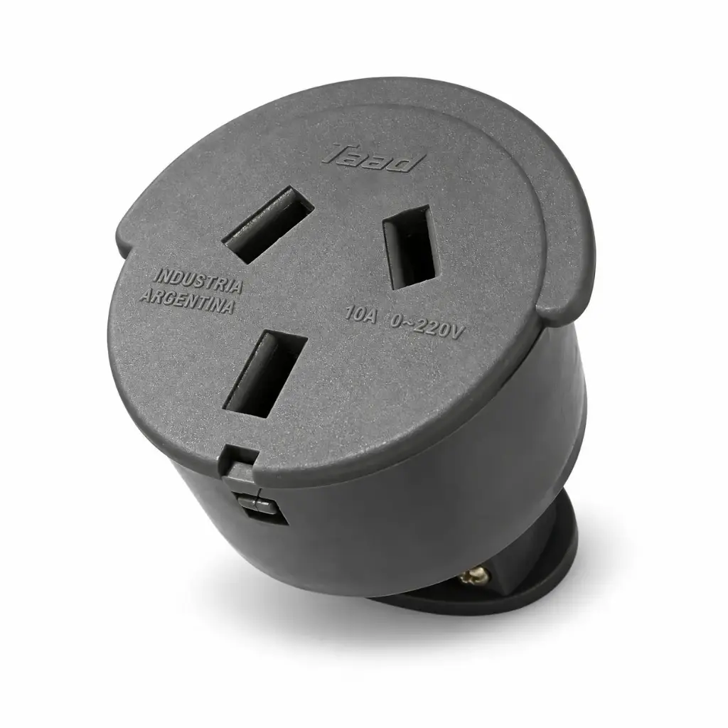 TOMA FICHA CON NEUTRO HEMBRA 10 AMP TAAD