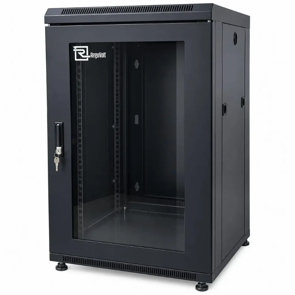 Rack Reguvolt 22U 600mm con Ruedas Gabinete 19″ para Redes y Comunicaciones – RV-R-22U600