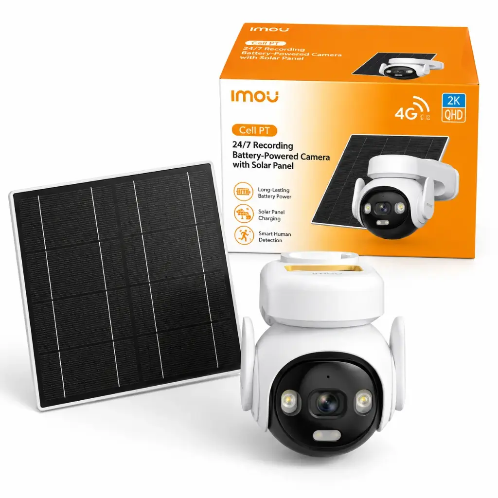 Cámara Solar IMOU B7ED-5M0TEA-AM 5MP AOV PT 4G con Panel Solar FSP14