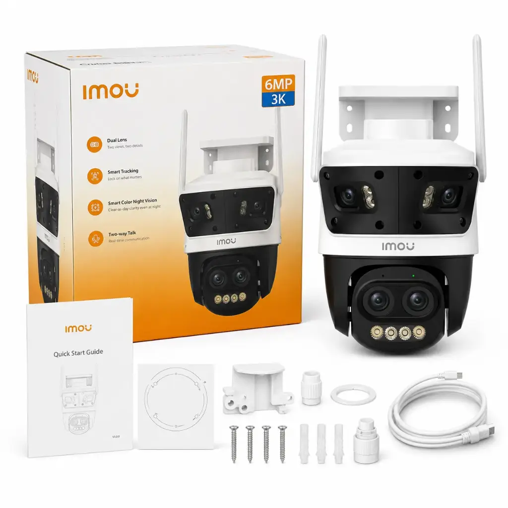 IMOU Cruiser Pano Z S76DP-13M0N Cámara IP WiFi Exterior PTZ Dual 13MP 360° Visión Nocturna IA