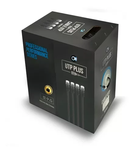 [2633] Cable UTP PLUS 100 Metros | Aleación 0,48 mm | 4 Pares | Ideal CCTV y Redes