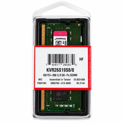 [2446] RAM KINGSTON SODIMM 8GB DDR4 -2666 MHZ KVR26S19S8/