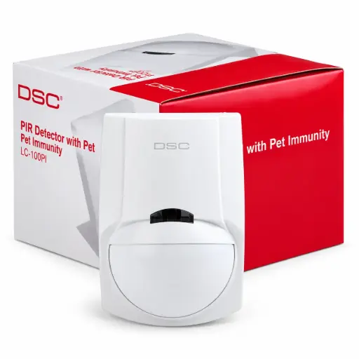 [573] Sensor PIR DSC LC-100-PI con Inmunidad a Mascotas para Alarma