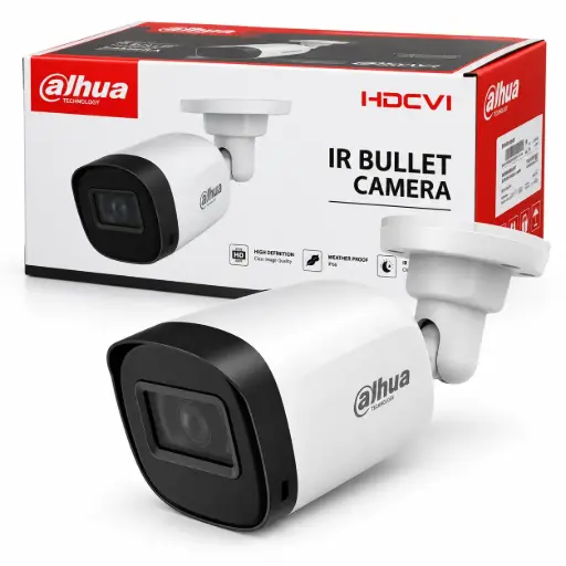 [2752] Cámara Dahua Metálica B2A21P-U 2MP Full HD 1080p 2.8mm Bullet Exterior